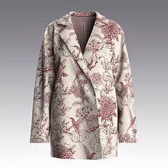 Жакет из вискозного кашемира Toile de Joue 4034.45 ARDI бордо